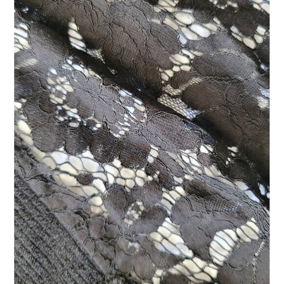 Chico's womens lace open cardigan sweater Black size 3 - Picture 6 of 12